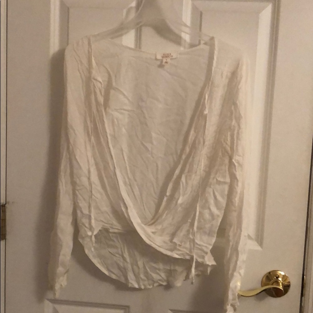White Cropped Blouse